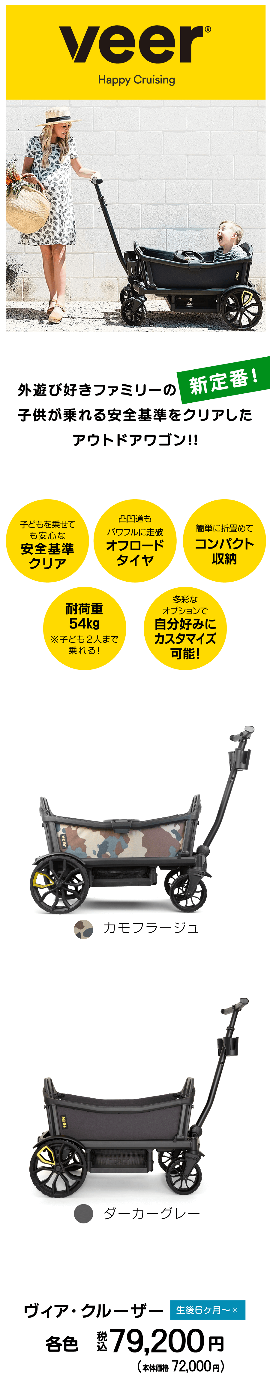 アウトドアワゴンの新定番!veer